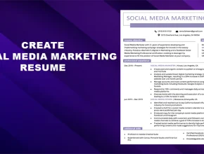 Social media marketing resume
